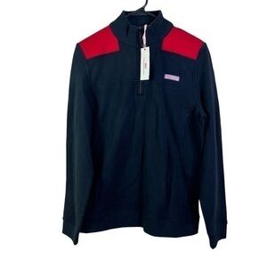 Vineyard Vines New With Tag Mens Jacket Black Pullover Size M